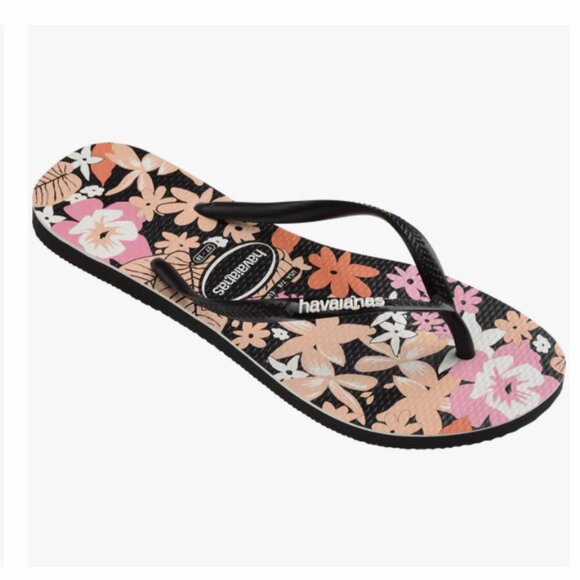 Havaianas Women's Ditsy Bloom Slim Flip Flops - NWT 6 - Picture 2 of 4